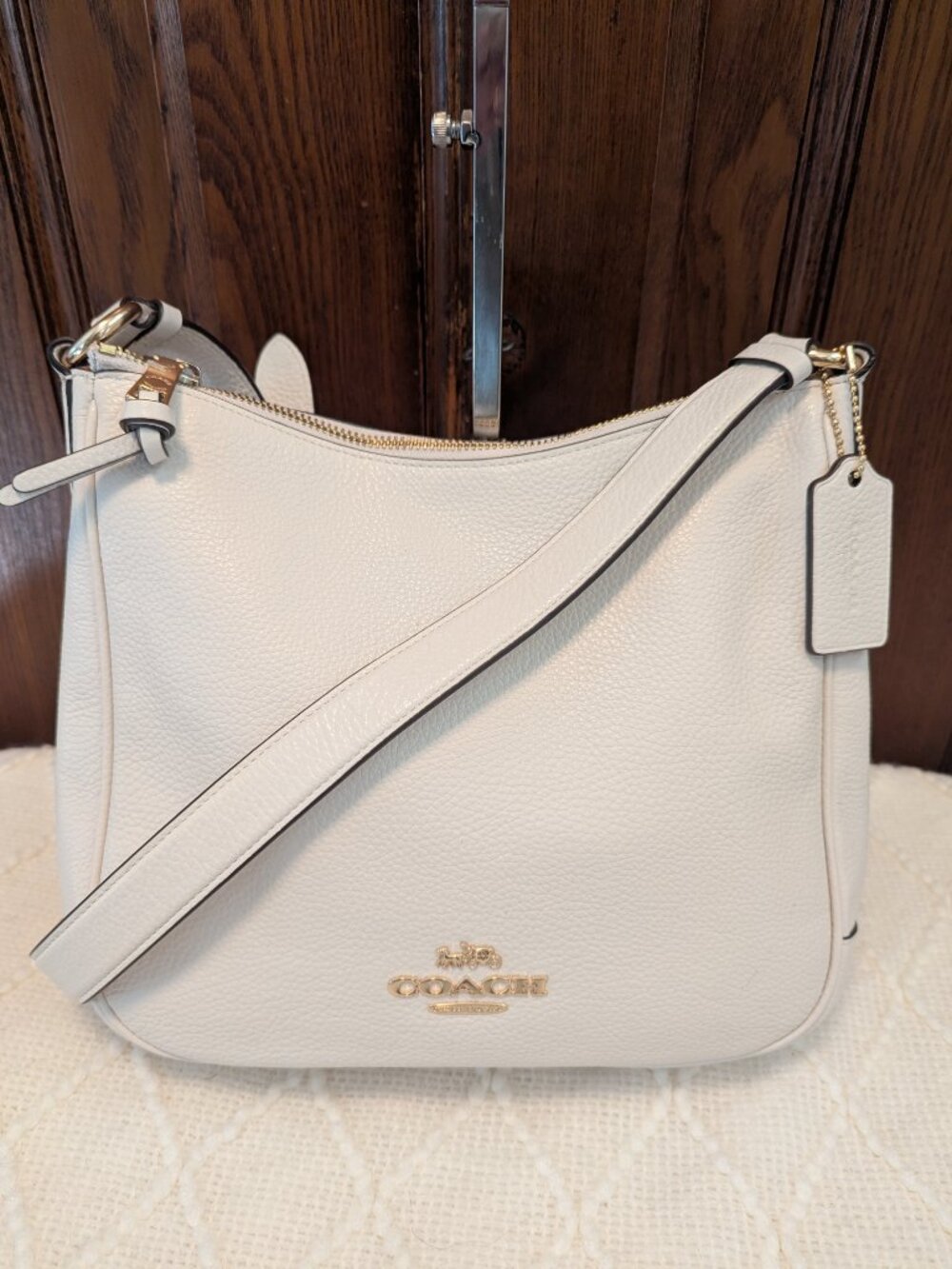Coach Ellie File Bag in Chalk with Gold Tone Hardware | C1648 - Picture 2 of 11